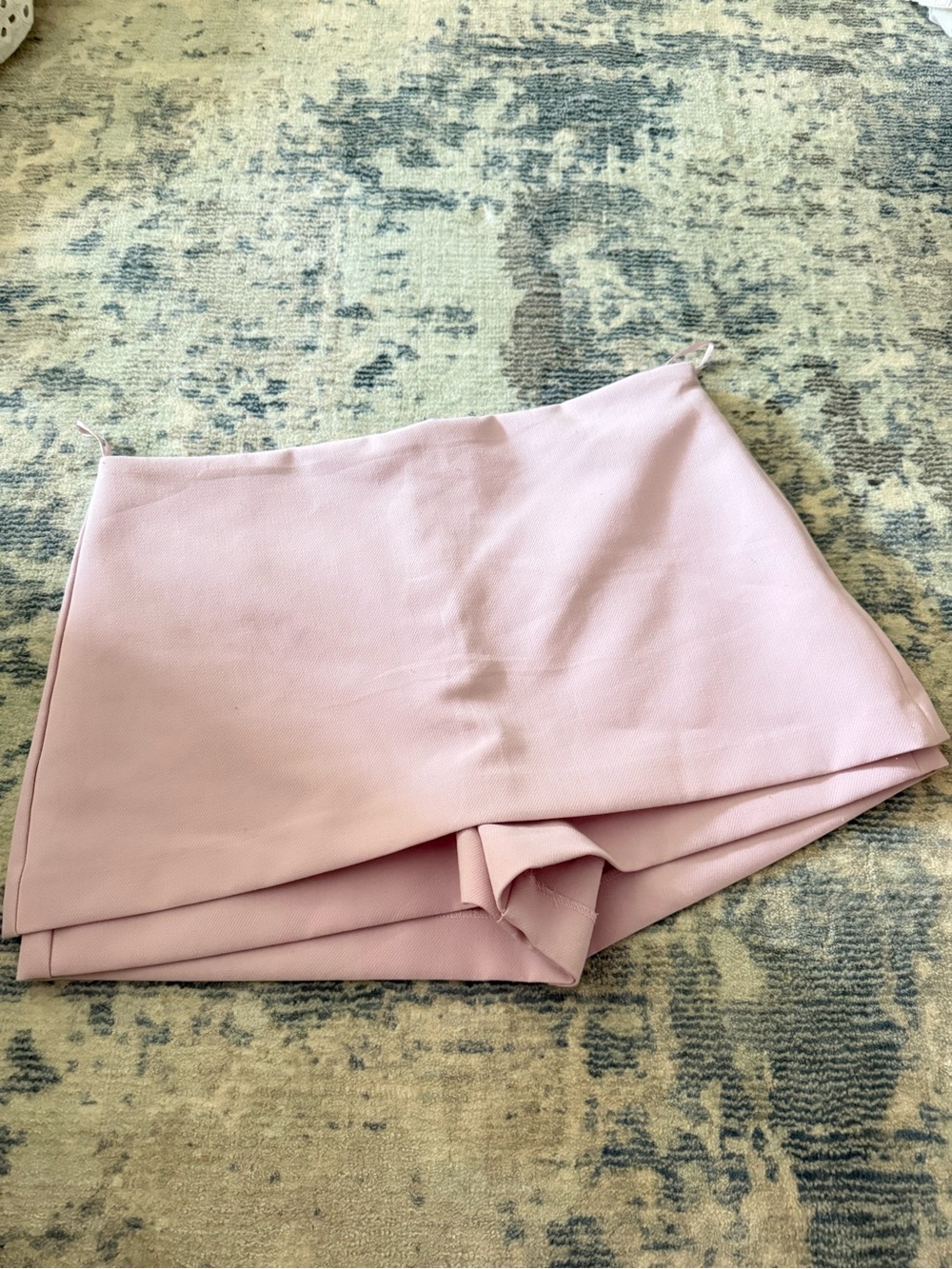 Zara Light Pink Skort Shorts